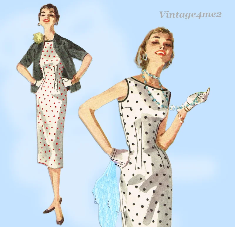 Simplicity 1117: 1950s Easy Misses Dress & Jacket Sz 34 B Vintage Sewing Pattern Quilted Jacket Puffer Jacket Insulated Jacket Simplicity 1117: 1950s Easy Misses Dress & Jacket Sz 34 B Vintage Sewing Pattern Quilted Jacket Puffer Jacket Insulated Jacket