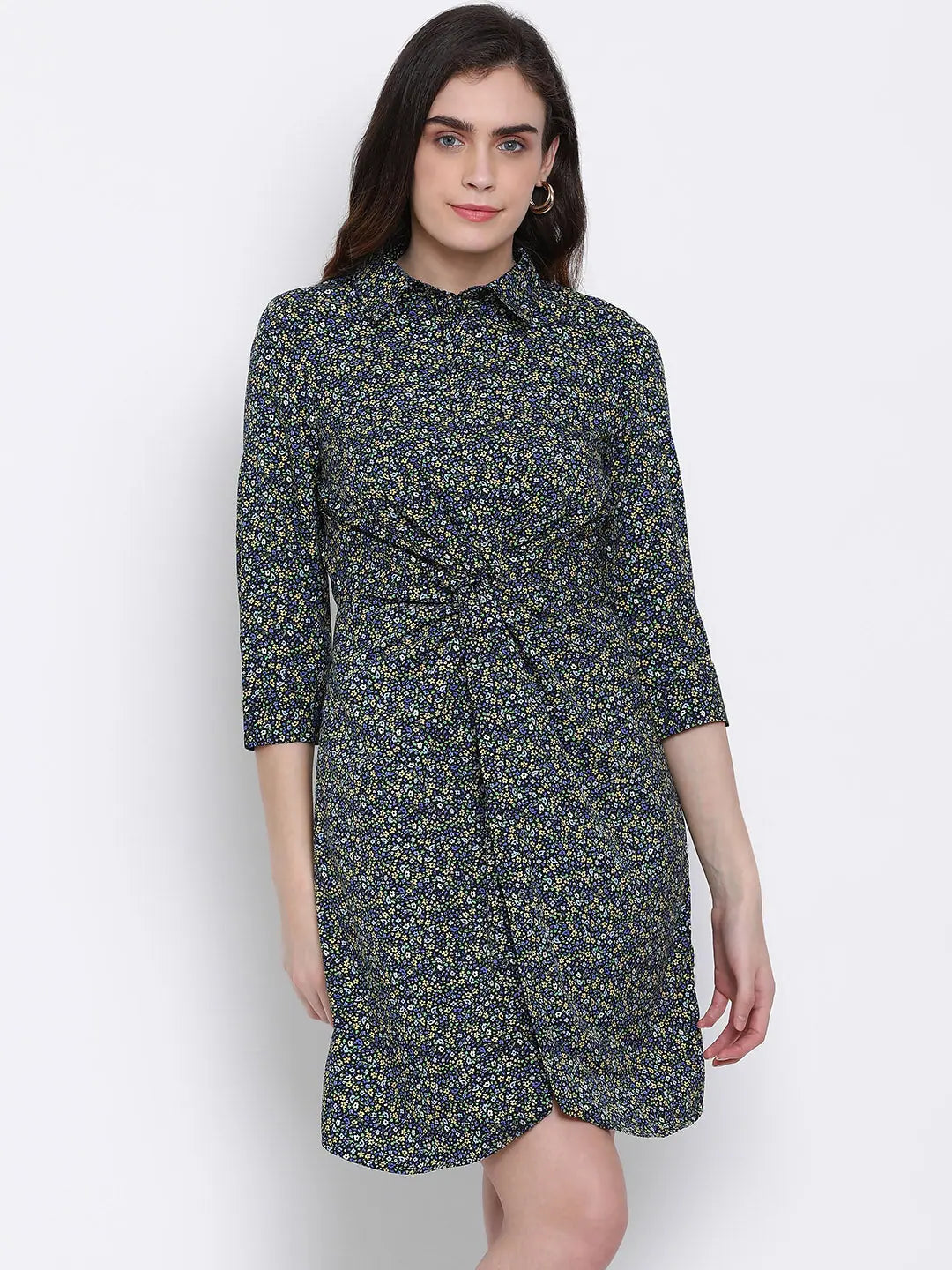 Graphic Step On Stylized Women Dress