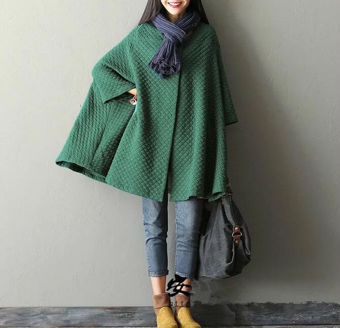 women's coat Korean version large size women bat sleeve cardigan windbreaker jacket EV636 Striped Floral Plaid women's coat Korean version large size women bat sleeve cardigan windbreaker jacket EV636 Striped Floral Plaid