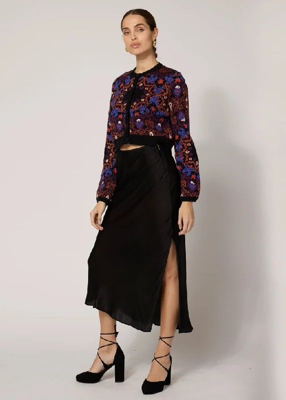 Marybeth Sweater Cardigan Welt Pockets Slit Pockets Flap Pockets