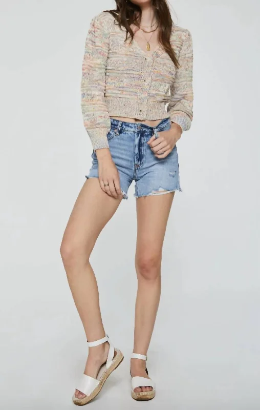 Nadira Cardigan In Fiesta Open Front Closed Front Wrap Front
