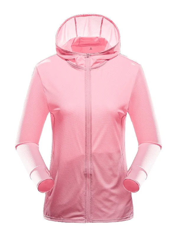 Womens Hooded Lightweight Jacket - Full Zip, Long Sleeve Sports Shirt - Breathable, Quick-Dry for Running, Cycling, Fishing Adventures Nylon Jacket Polyester Jacket Spandex Jacket Womens Hooded Lightweight Jacket - Full Zip, Long Sleeve Sports Shirt - Breathable, Quick-Dry for Running, Cycling, Fishing Adventures Nylon Jacket Polyester Jacket Spandex Jacket