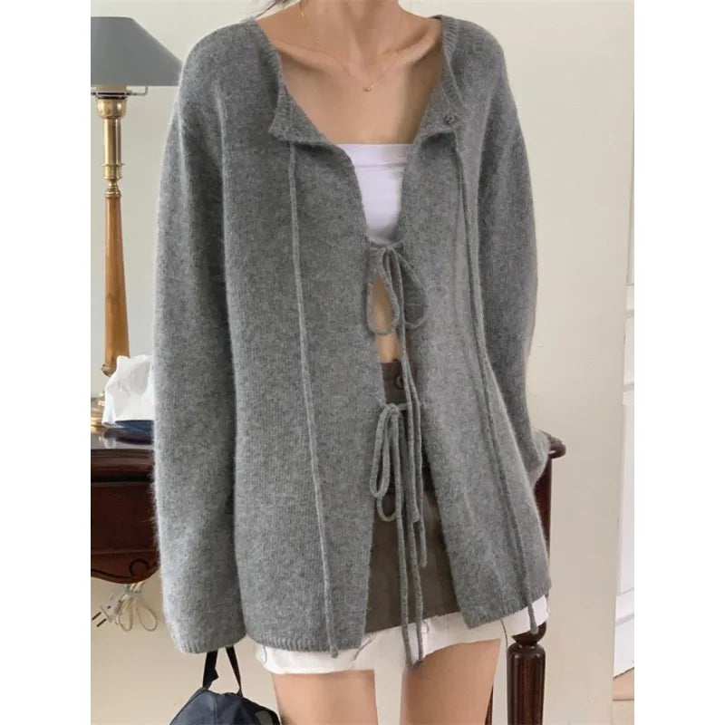 Advbridge 2024 Autumn for Women Crop Tops Vintage Korean Retro High Street Hollow Out Bandage Sweater Cardigan Knit Jacket Tops Long Cardigan Short Cardigan Medium Cardigan Advbridge 2024 Autumn for Women Crop Tops Vintage Korean Retro High Street Hollow Out Bandage Sweater Cardigan Knit Jacket Tops Long Cardigan Short Cardigan Medium Cardigan