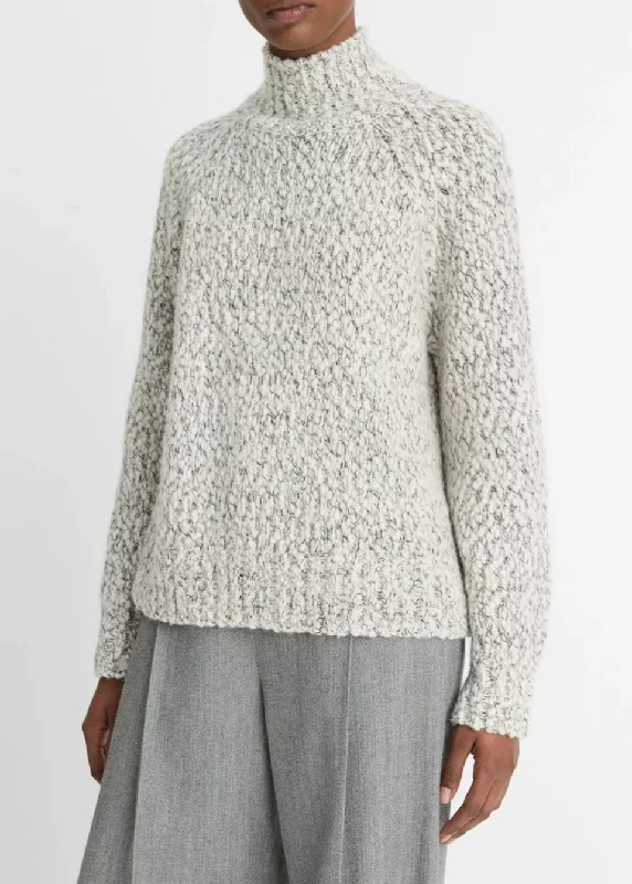 Italian Marled Wool-Blend Turtleneck Sweater Long Sweater Short Sweater Cropped Sweater Italian Marled Wool-Blend Turtleneck Sweater Long Sweater Short Sweater Cropped Sweater