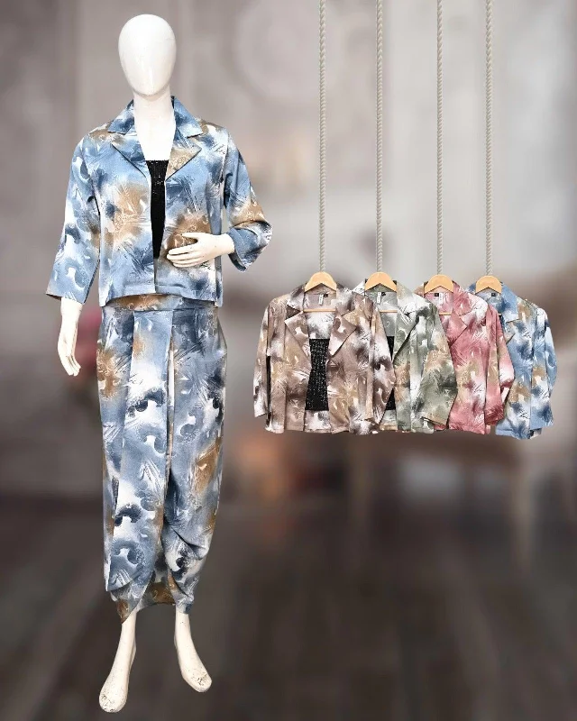 Dhoti Jacket Suit Set with 3 Pieces for Cultural Fusion Style and Comfort Anorak Shell Jacket Lightweight Jacket Dhoti Jacket Suit Set with 3 Pieces for Cultural Fusion Style and Comfort Anorak Shell Jacket Lightweight Jacket