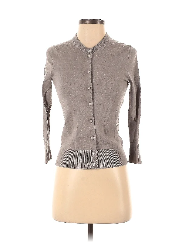 Cardigan Ribbed Striped Patterned