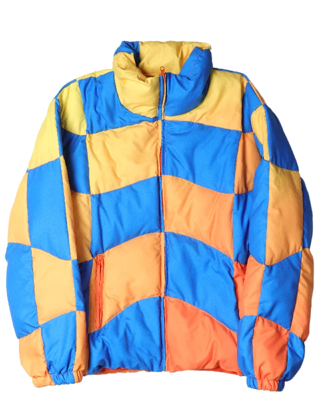 Gradient Down Puffer Jacket One-Shoulder Jacket Off-the-Shoulder Jacket Asymmetrical Jacket Gradient Down Puffer Jacket One-Shoulder Jacket Off-the-Shoulder Jacket Asymmetrical Jacket