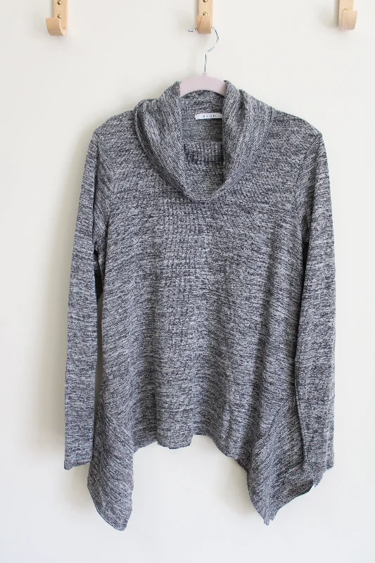 Avon Gray Heathered Knit Cowl Neck Sweater | S (4/6) Wool Sweater Cotton Sweater Cashmere Sweater Avon Gray Heathered Knit Cowl Neck Sweater | S (4/6) Wool Sweater Cotton Sweater Cashmere Sweater