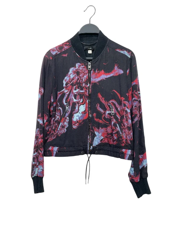 DIESEL/Jacket/XXS/All Over Print/Cotton/BLK/BLU + RED + PURPLE Toggled Jacket Drawstring Jacket Belted Jacket DIESEL/Jacket/XXS/All Over Print/Cotton/BLK/BLU + RED + PURPLE Toggled Jacket Drawstring Jacket Belted Jacket