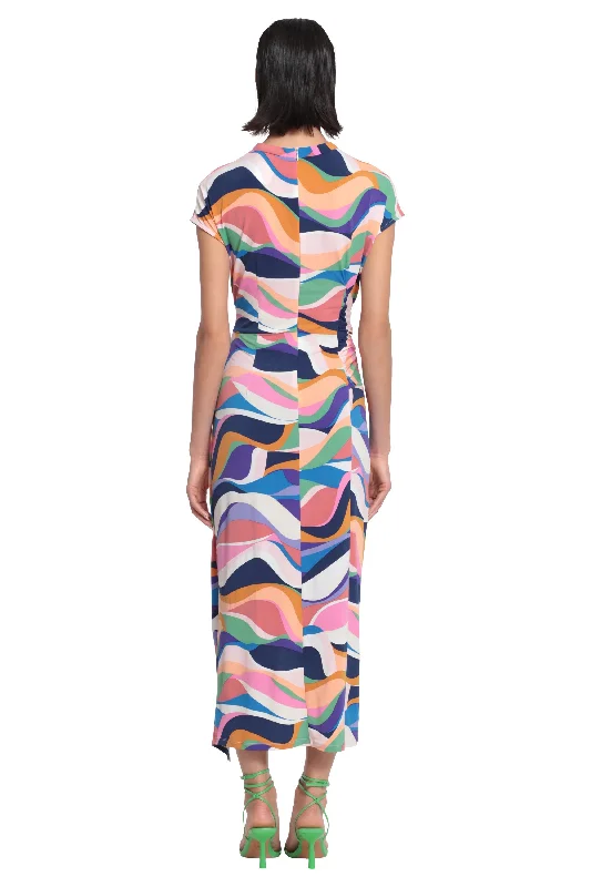 Asymmetrical Printed Dress