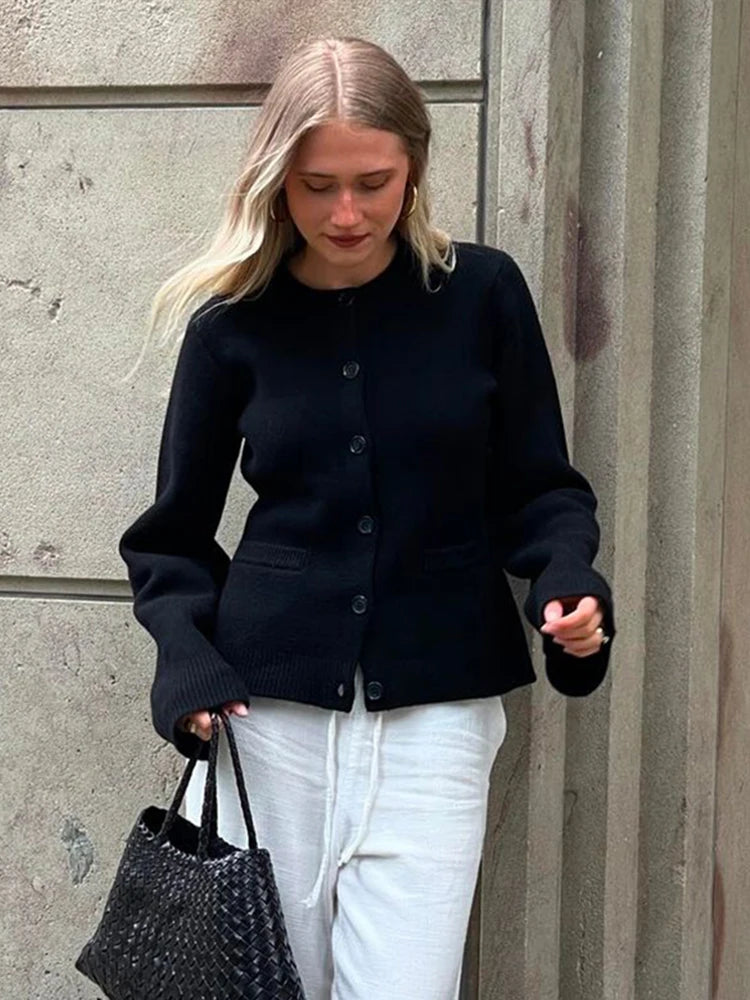 Advbridge Casual Knitted Cardigan Women Solid Slim O-neck Long Sleeves Single Breasted Pocket Female Coats 2024 Autumn New Lady Knitwears Toggled Drawstring Belted Advbridge Casual Knitted Cardigan Women Solid Slim O-neck Long Sleeves Single Breasted Pocket Female Coats 2024 Autumn New Lady Knitwears Toggled Drawstring Belted