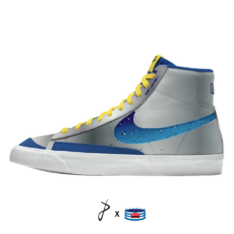 "'90s Snack Pack" Nike Blazer Mid Shoes by Stadium Custom Kicks Women's Handmade Blazer "'90s Snack Pack" Nike Blazer Mid Shoes by Stadium Custom Kicks Women's Handmade Blazer