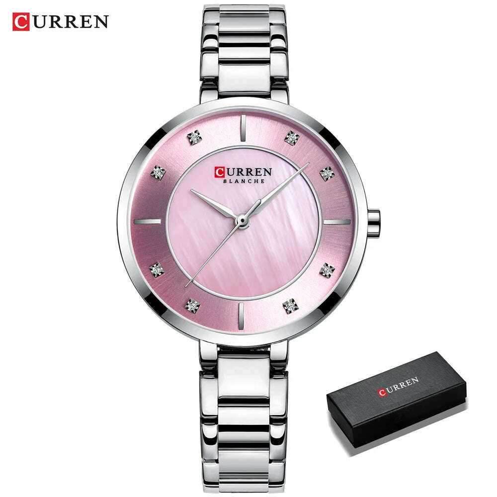 silver pink box