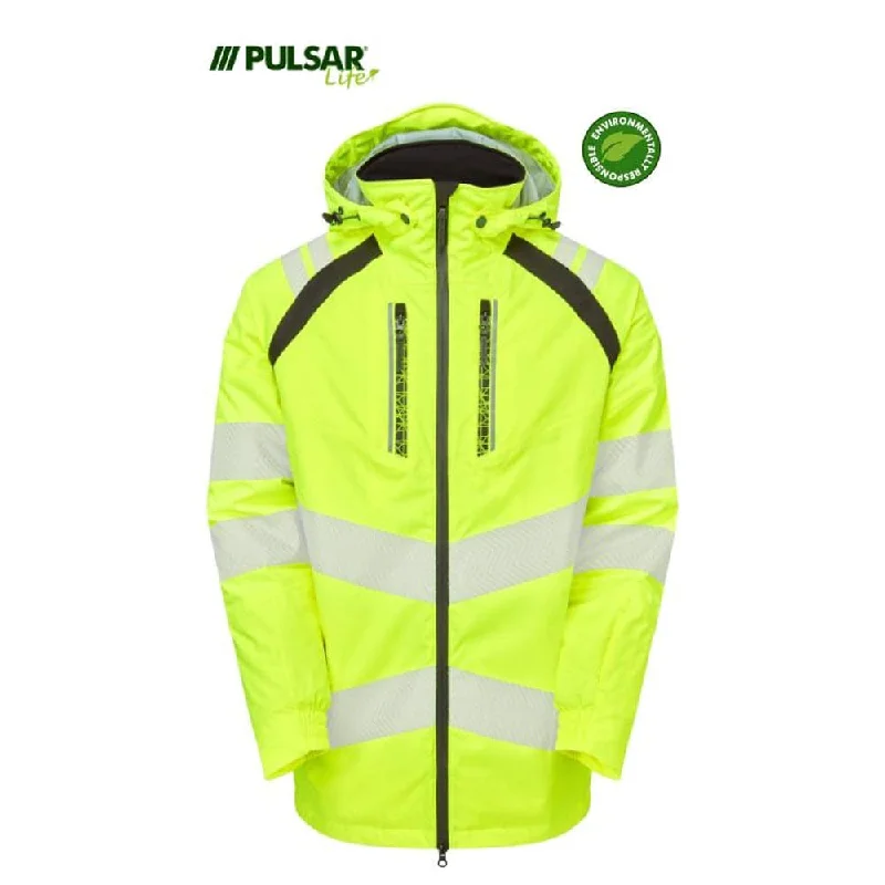 PULSAR® LIFE LFE968 GRS Women's Waterproof Hi-Vis Insulated Parka Yellow Softshell Outdoor Parka Jacket PULSAR® LIFE LFE968 GRS Women's Waterproof Hi-Vis Insulated Parka Yellow Softshell Outdoor Parka Jacket