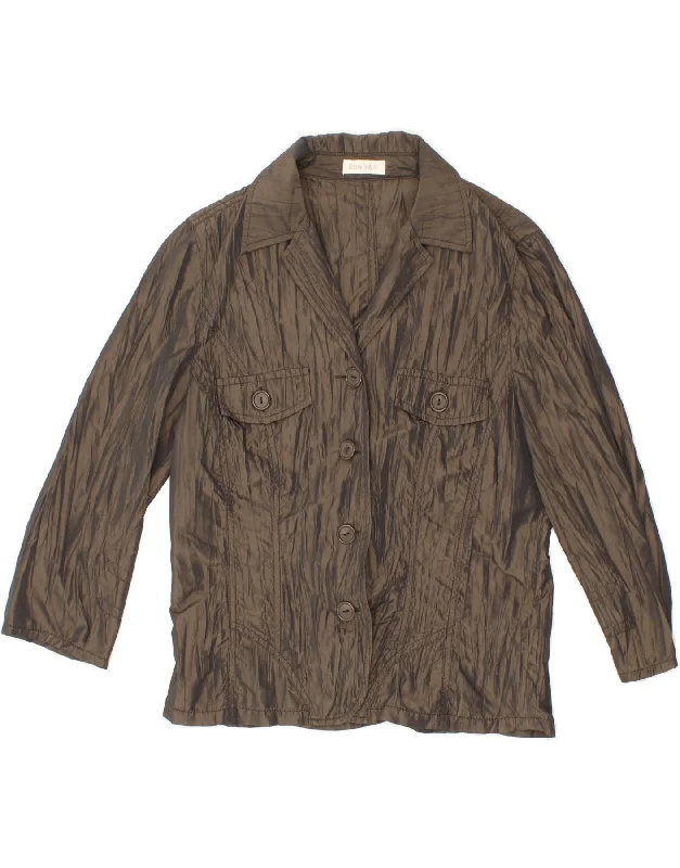 BONITA Womens 3/4 Sleeve 4 Button Blazer Jacket IT 38 Small Khaki Women's Luxurious Suit BONITA Womens 3/4 Sleeve 4 Button Blazer Jacket IT 38 Small Khaki Women's Luxurious Suit