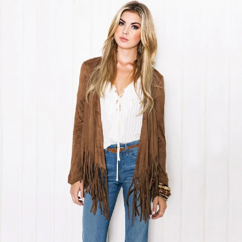 Women's Casual Long Sleeve Tassel Cardigan Sweater Jacket Coat Outwear Polka Dot Checkered Tartan Women's Casual Long Sleeve Tassel Cardigan Sweater Jacket Coat Outwear Polka Dot Checkered Tartan