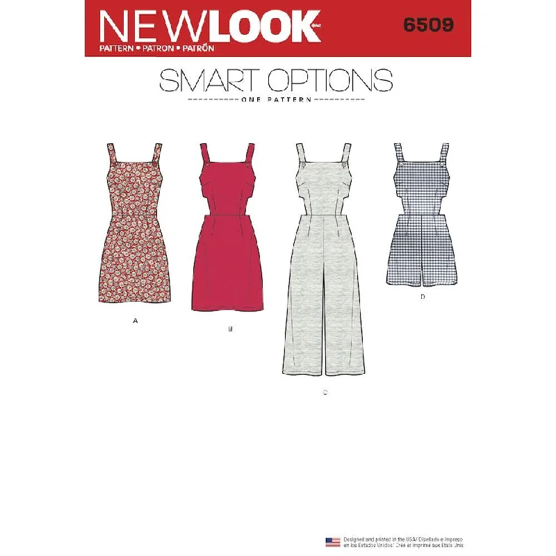 Newlook Pattern 6509 Women’s Jumper, Romper, and Dress with Bodice Variations Chenille Blend Fleece Blend Nylon Blend Newlook Pattern 6509 Women’s Jumper, Romper, and Dress with Bodice Variations Chenille Blend Fleece Blend Nylon Blend