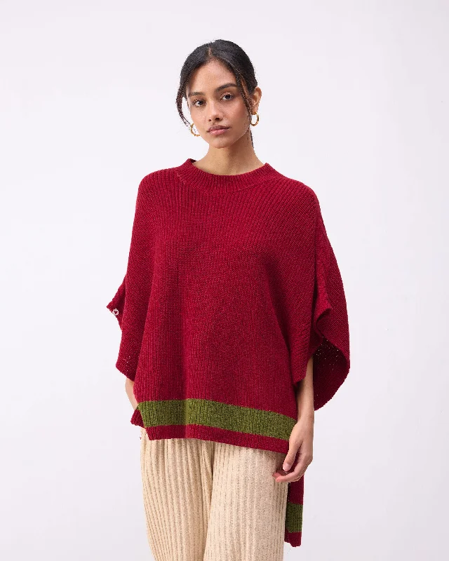 Dream High-low Hem Sweater - Red & Green Stripes Faux Fur Fabric Real Fur Fabric Shearling Fabric Dream High-low Hem Sweater - Red & Green Stripes Faux Fur Fabric Real Fur Fabric Shearling Fabric