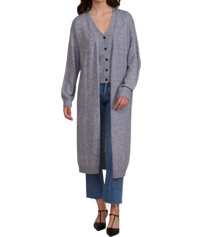 Samuel Cardigan In Grey Button Cardigan Zip Cardigan Pullover Cardigan