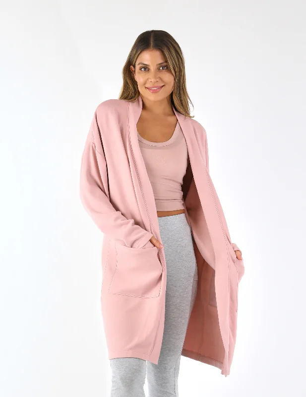 Luxury Cardigan: Adobe Rose Oversized Loose Flowy