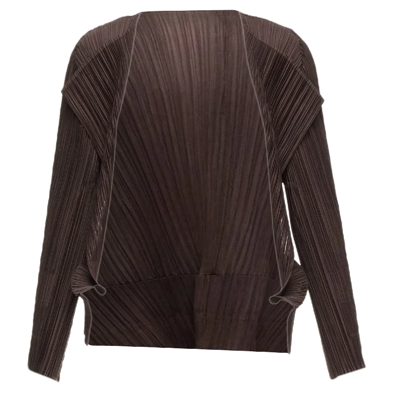 Issey Miyake Pleats Please Plisse 3D Cut Cardigan Jacket Modern Contemporary chic