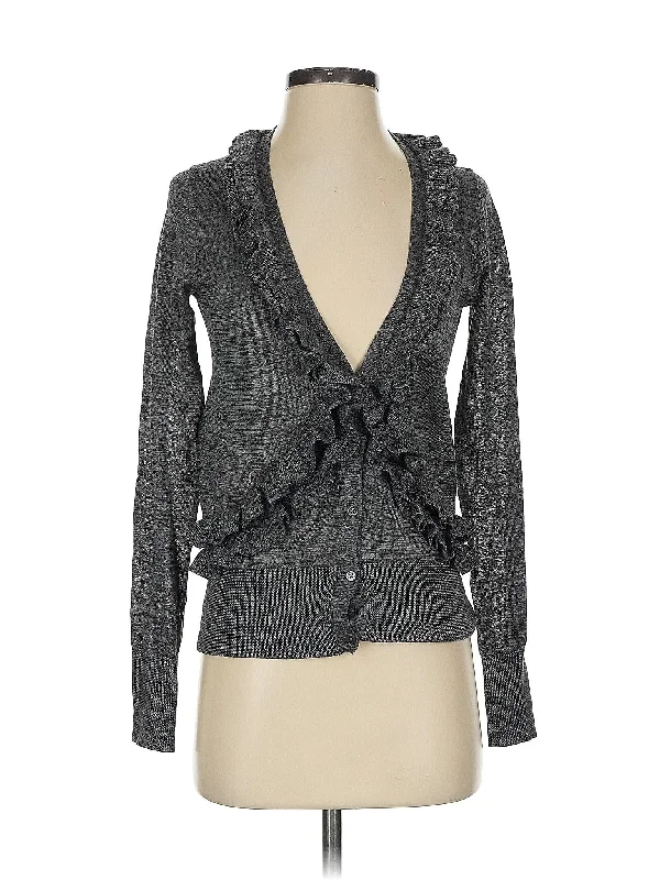 Cardigan Ribbed Striped Patterned