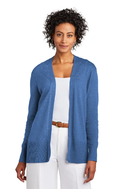 Brooks Brothers Women's Cotton Stretch Long Cardigan Sweater Solid Print Embellished