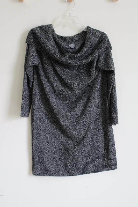 Soho Street New York & Co. Gray Knit Cowl Neck Sweater Dress | L Casual Formal Business Soho Street New York & Co. Gray Knit Cowl Neck Sweater Dress | L Casual Formal Business