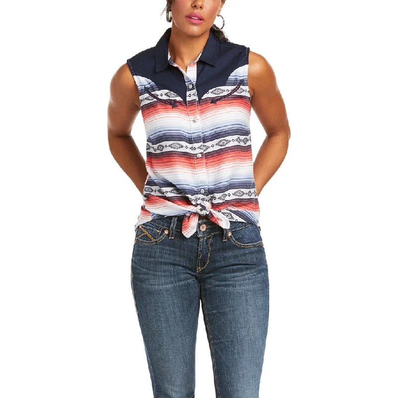 Ariat Womens Summer Solstice Sleeveless Shirt Modern Contemporary Chic