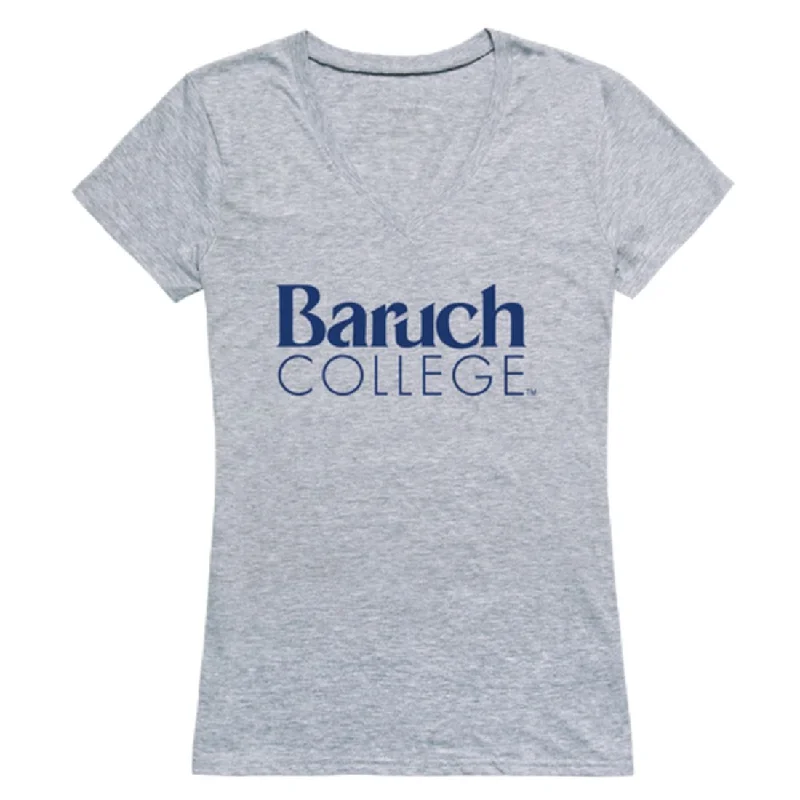 Baruch College Bearcats Womens Seal T-Shirt Print Jacquard Patchwork