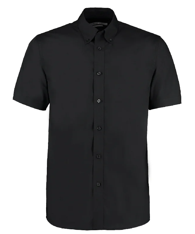 Black - Workforce shirt short-sleeved (classic fit) Notch Collar Peter Pan Collar Cowl Neck Black - Workforce shirt short-sleeved (classic fit) Notch Collar Peter Pan Collar Cowl Neck