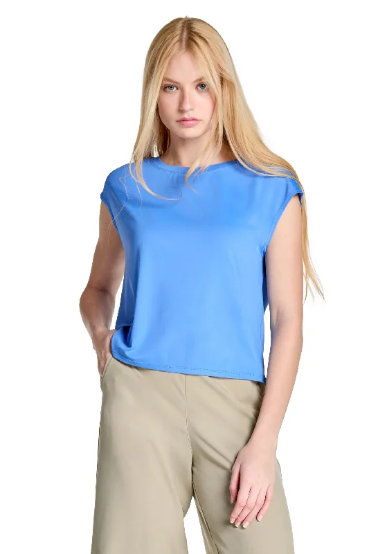 Clara Breathable Mesh Tee - Stylish Dryness Machine Wash Dry Clean Hand Wash