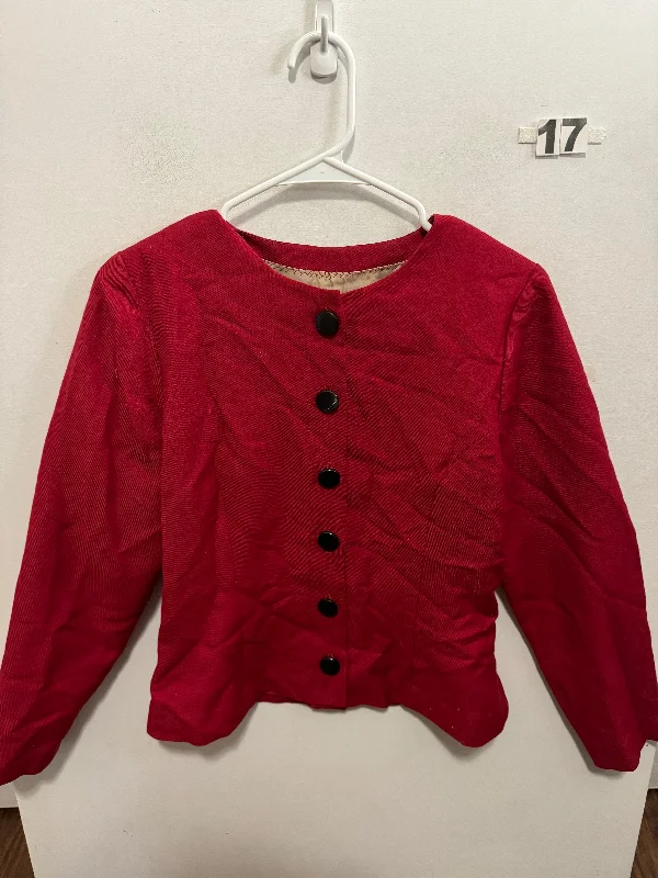 Women’s NS Red Shirt Rayon Velvet Corduroy