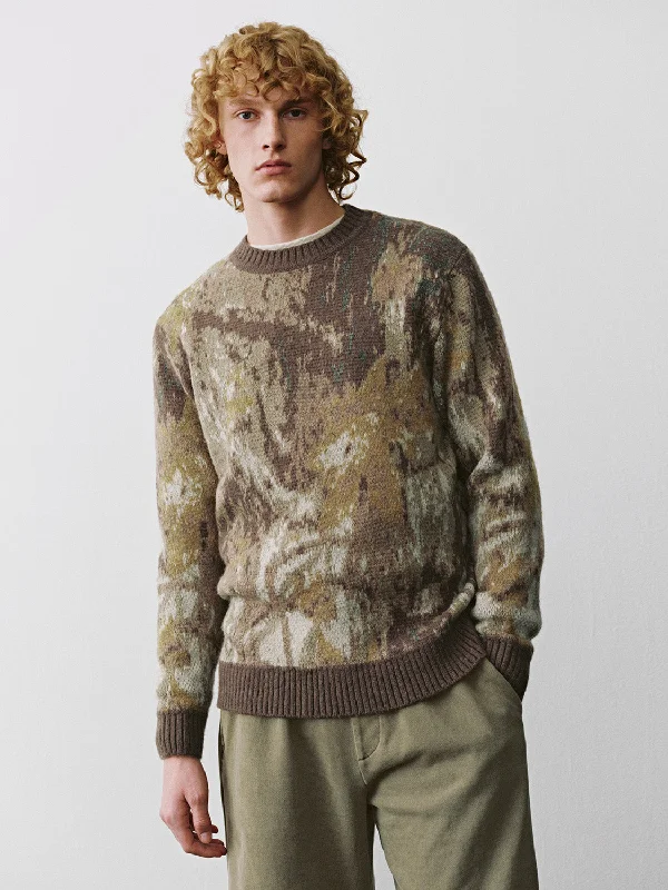Crew Neck Knitted T-Shirts Fitted T-Shirt Seamless Stretchy