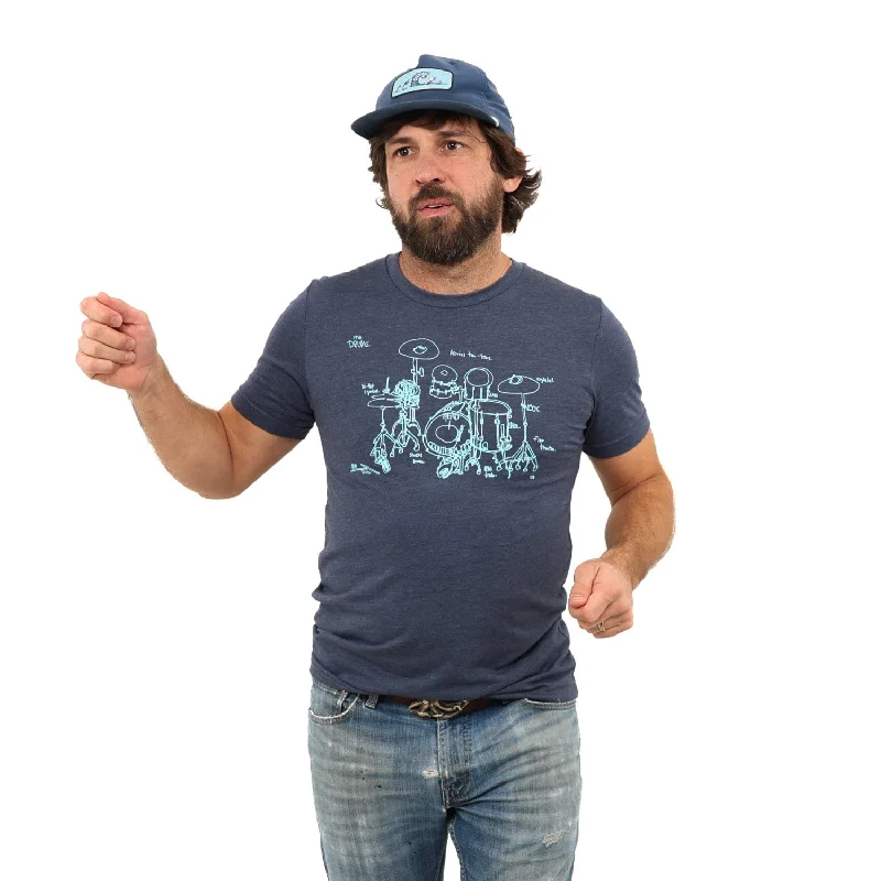 Drums T Shirt Plaid T-Shirt Polka Dot Checkered