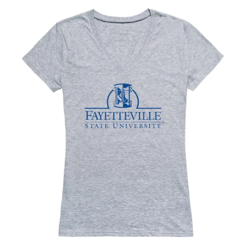 Fayetteville State University Broncos Womens Seal T-Shirt Asymmetrical Pockets Print Fayetteville State University Broncos Womens Seal T-Shirt Asymmetrical Pockets Print