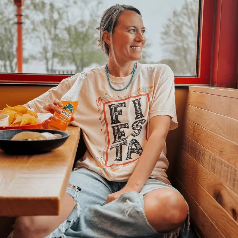 Fiesta Tee Zippered Buttoned Snapped