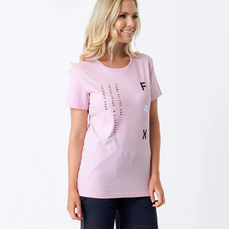 Fox Womens Come As You Are Short Sleeve Tee Blush Wool Fabric Cashmere Fabric Tweed Fabric Fox Womens Come As You Are Short Sleeve Tee Blush Wool Fabric Cashmere Fabric Tweed Fabric