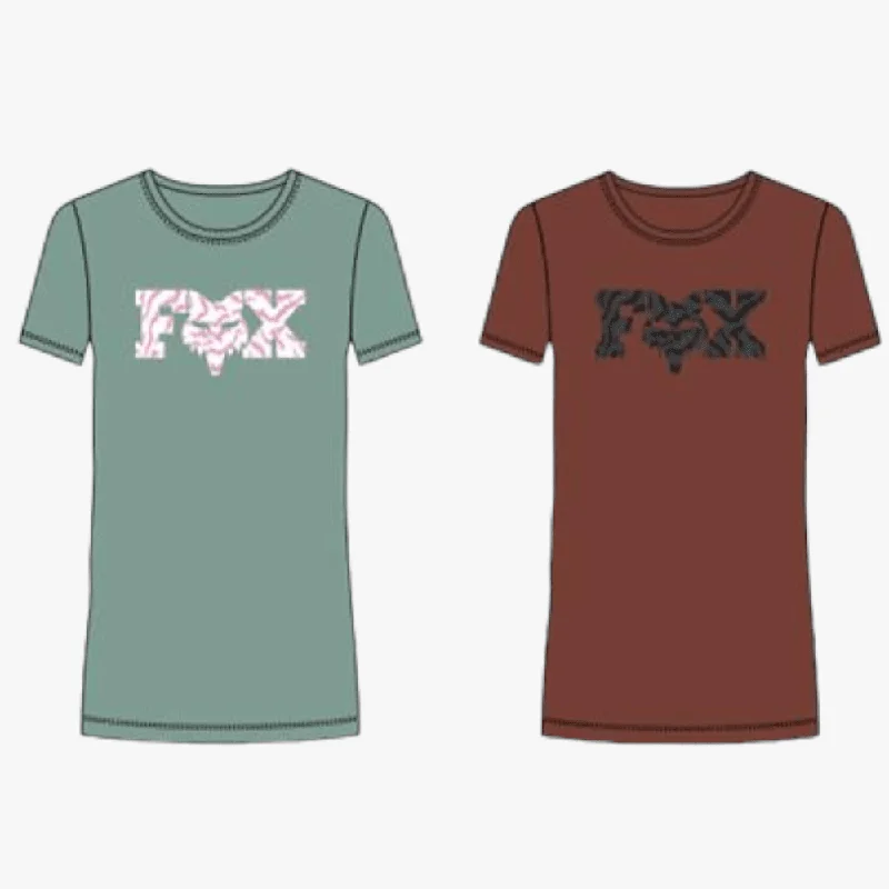 Fox Womens Nuklr Short Sleeve Tee Gunmetal Casual Formal Business