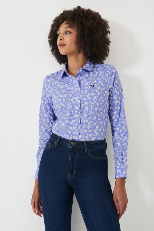 Lulworth Shirt Print Jacquard Patchwork