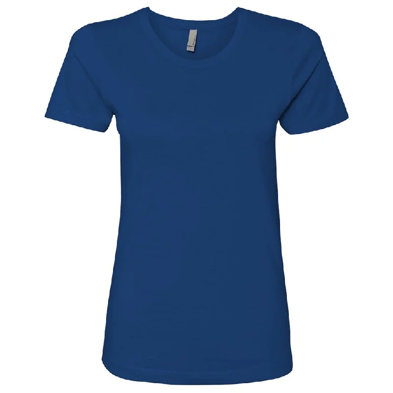 Next Level Women's Royal Boyfriend Tee Chenille Blend Fleece Blend Nylon Blend