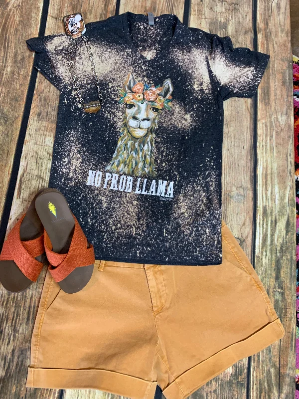 No Problama LLama T Shirt Satin Blend Silk Blend Wool Blend