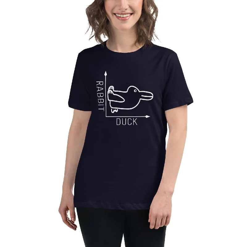 Rabbit-Duck Illusion - Duck Edition - Women's T-Shirt Layered Multi-layer Single Layer Rabbit-Duck Illusion - Duck Edition - Women's T-Shirt Layered Multi-layer Single Layer