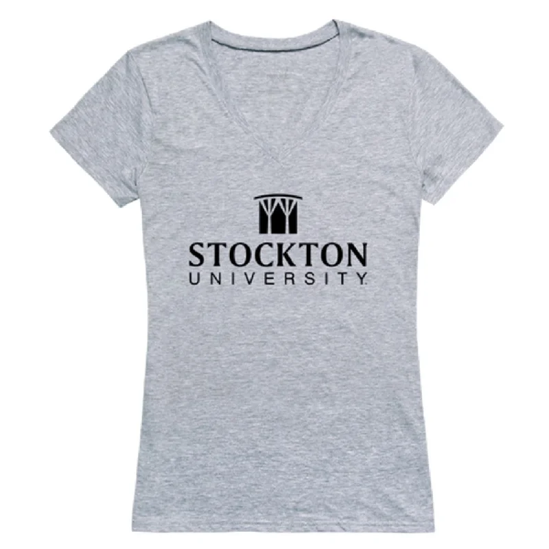 Stockton University Ospreyes Womens Seal T-Shirt Silk Blend Satin Velvet