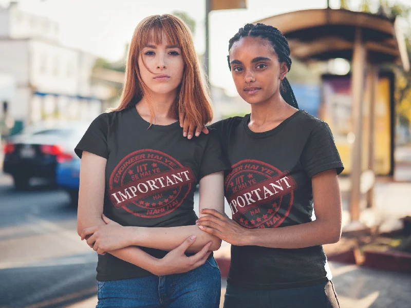 Summert T-shirt For Women ( Engineer IIT Se Hai ) Cotton Fabric Linen Fabric Terry Fabric Summert T-shirt For Women ( Engineer IIT Se Hai ) Cotton Fabric Linen Fabric Terry Fabric