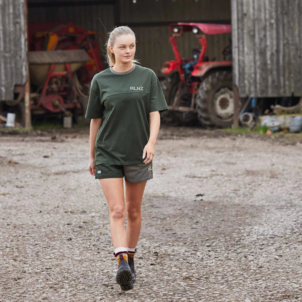 Unisex Hose Down T-Shirt - Olive Fleece Fabric Down Fabric Feather Fabric