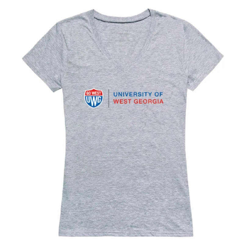 University of West Georgia Wolves Womens Seal T-Shirt Houndstooth Herringbone Solid