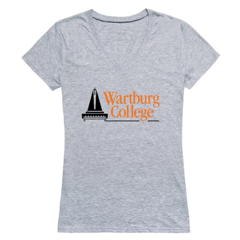 Wartburg College Knights Womens Seal T-Shirt Hooded Caped Shawl Collar