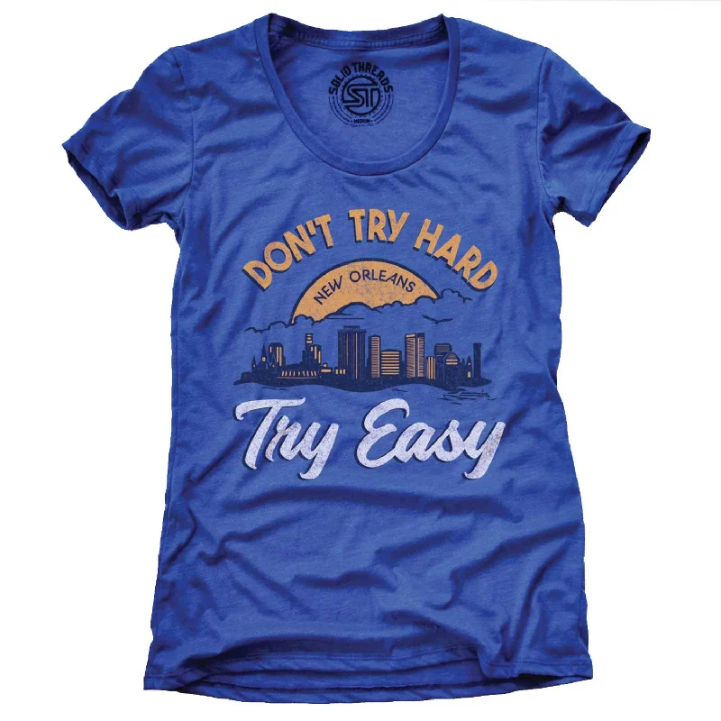 Women's Try Big Easy T-shirt Print Jacquard Patchwork