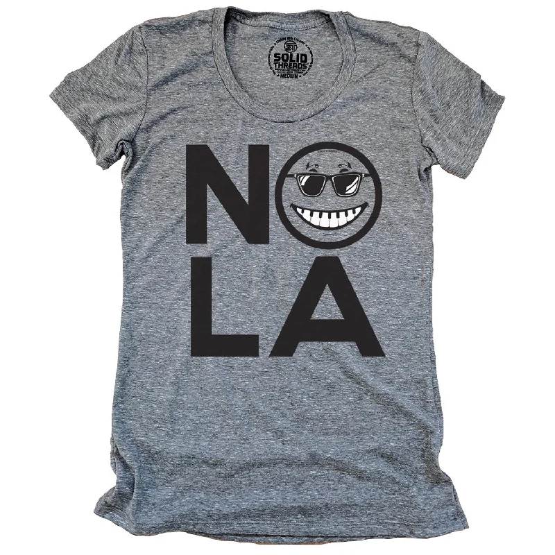 Women's NOLA Smile T-shirt Oversized T-Shirt Spandex breathable